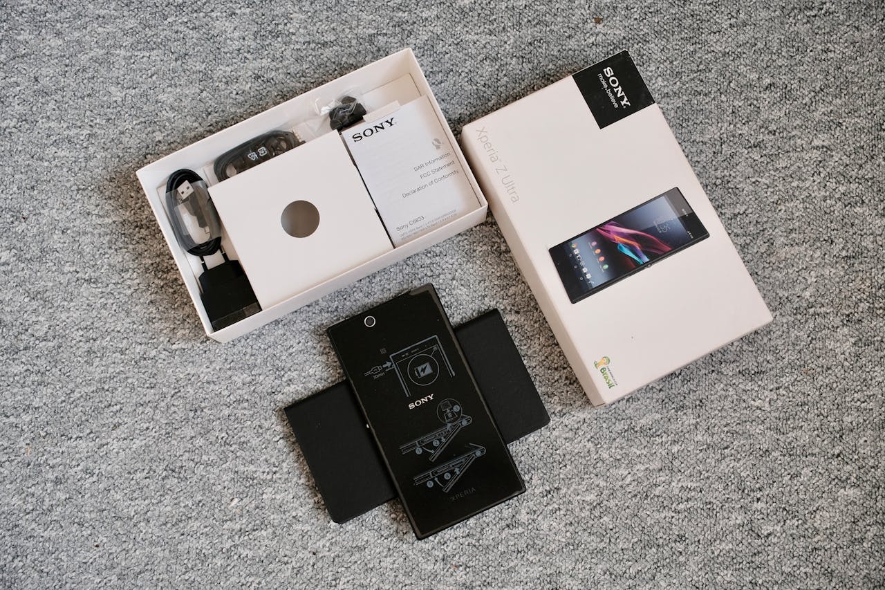 unboxing-of-a-mobile-phone-with-accessories-33796884